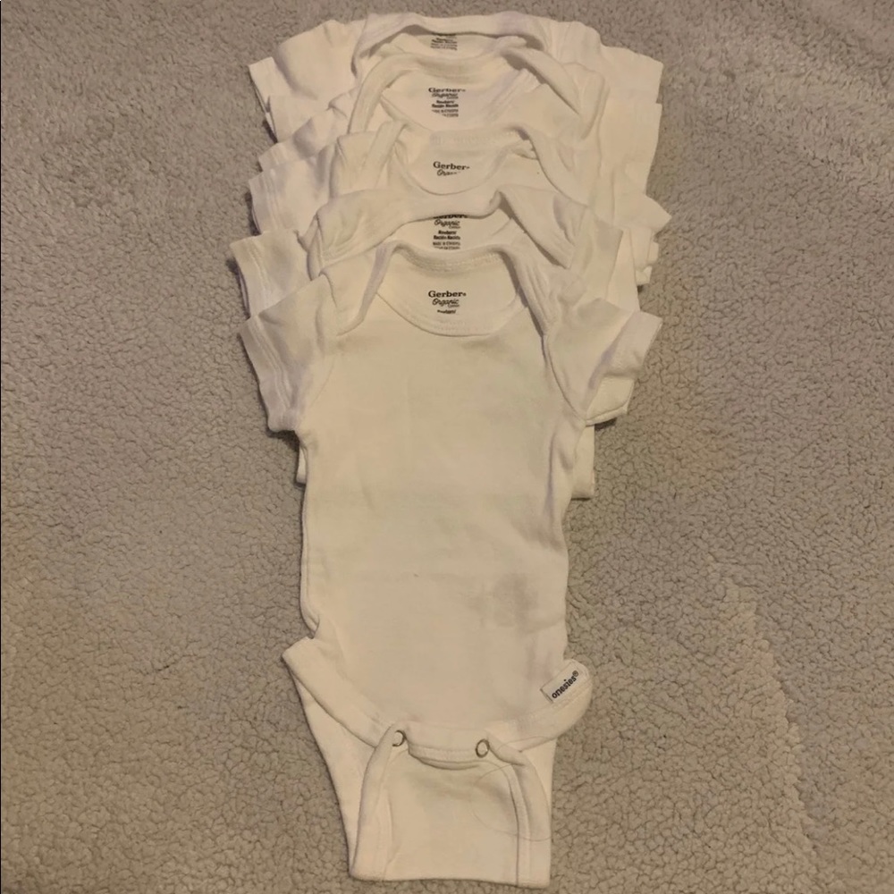 Set of 5 Gerber onsies